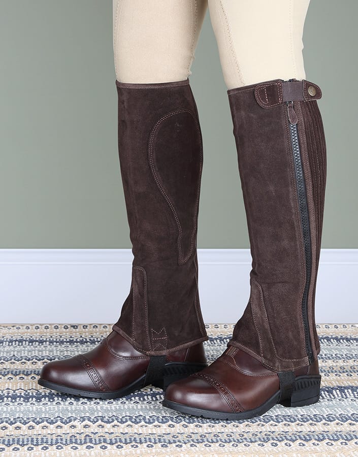 Shires Moretta Adults Suede Half Chaps
