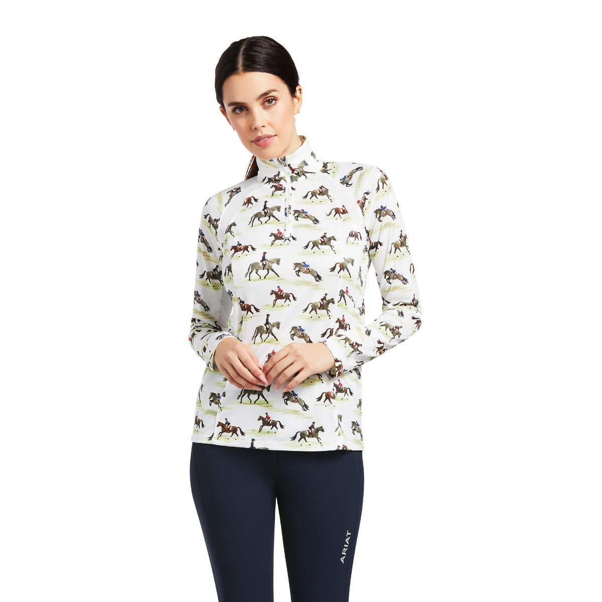 Ariat Ladies Sunstopper 2.0 1/4 Zip Base Layer