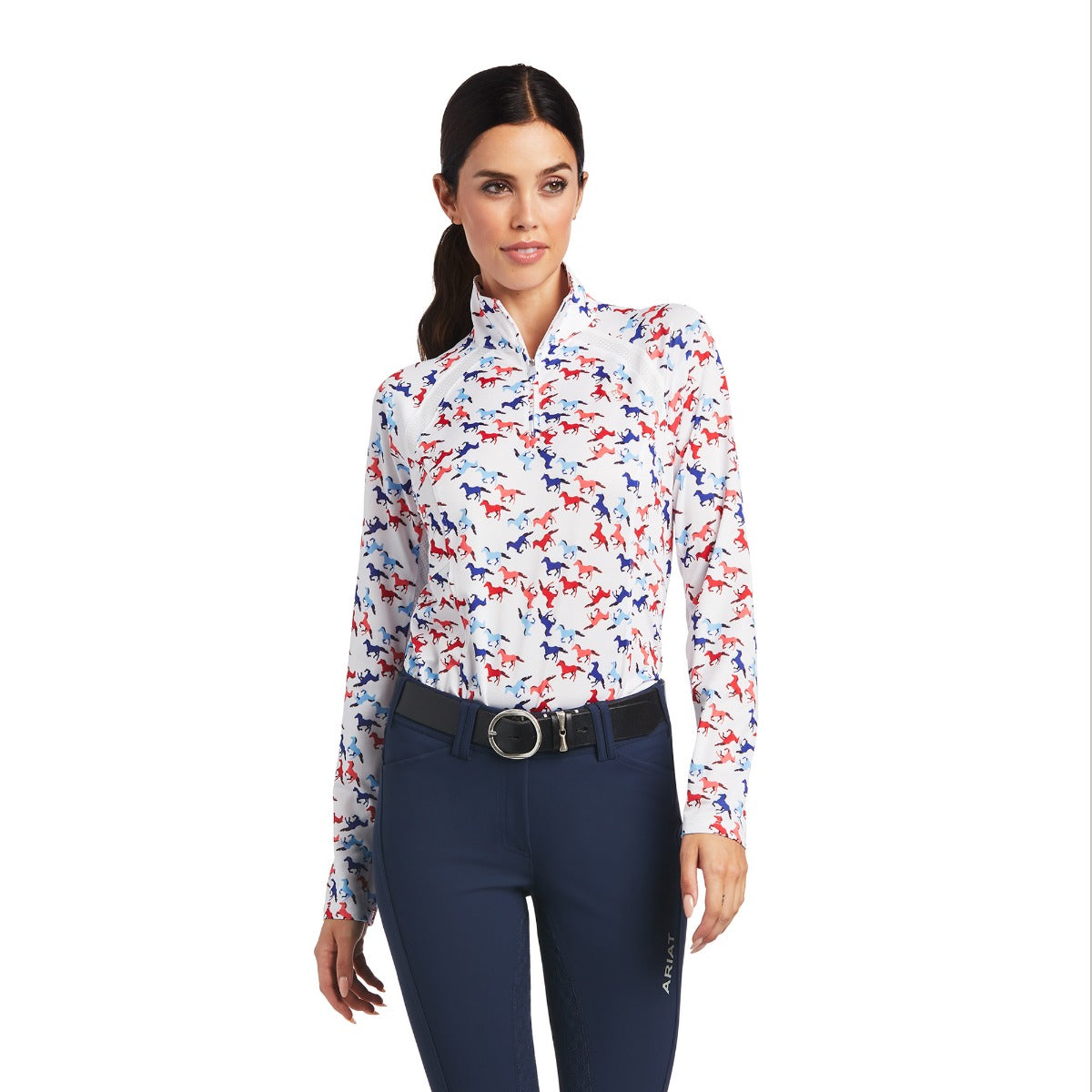 Ariat Ladies Sunstopper 2.0 1/4 Zip Base Layer