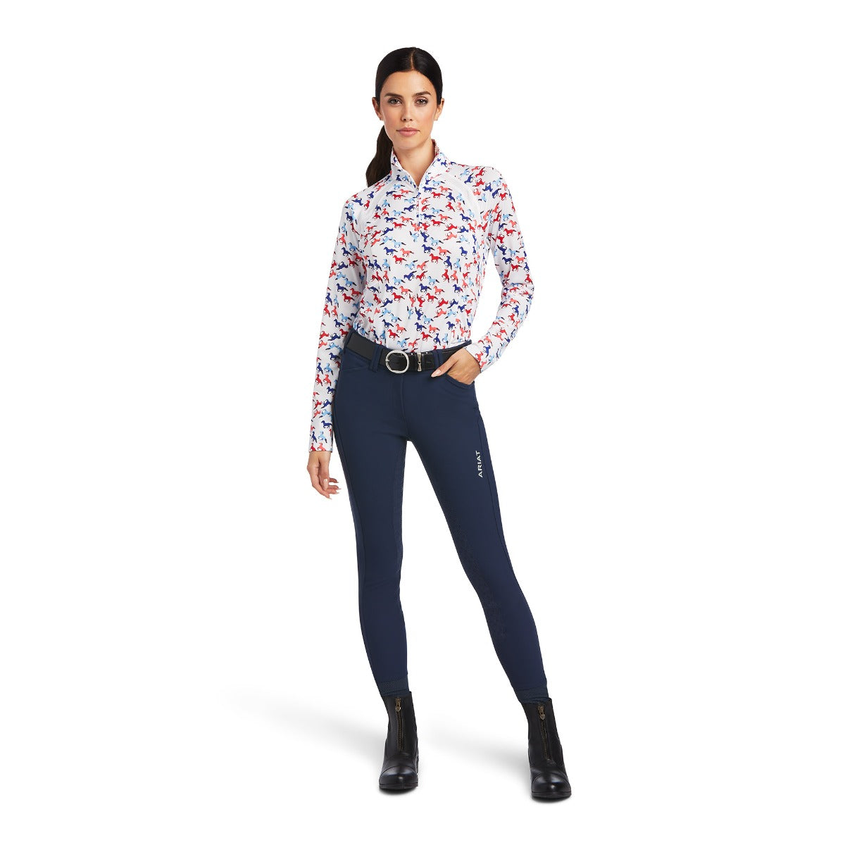 Ariat Ladies Sunstopper 2.0 1/4 Zip Base Layer