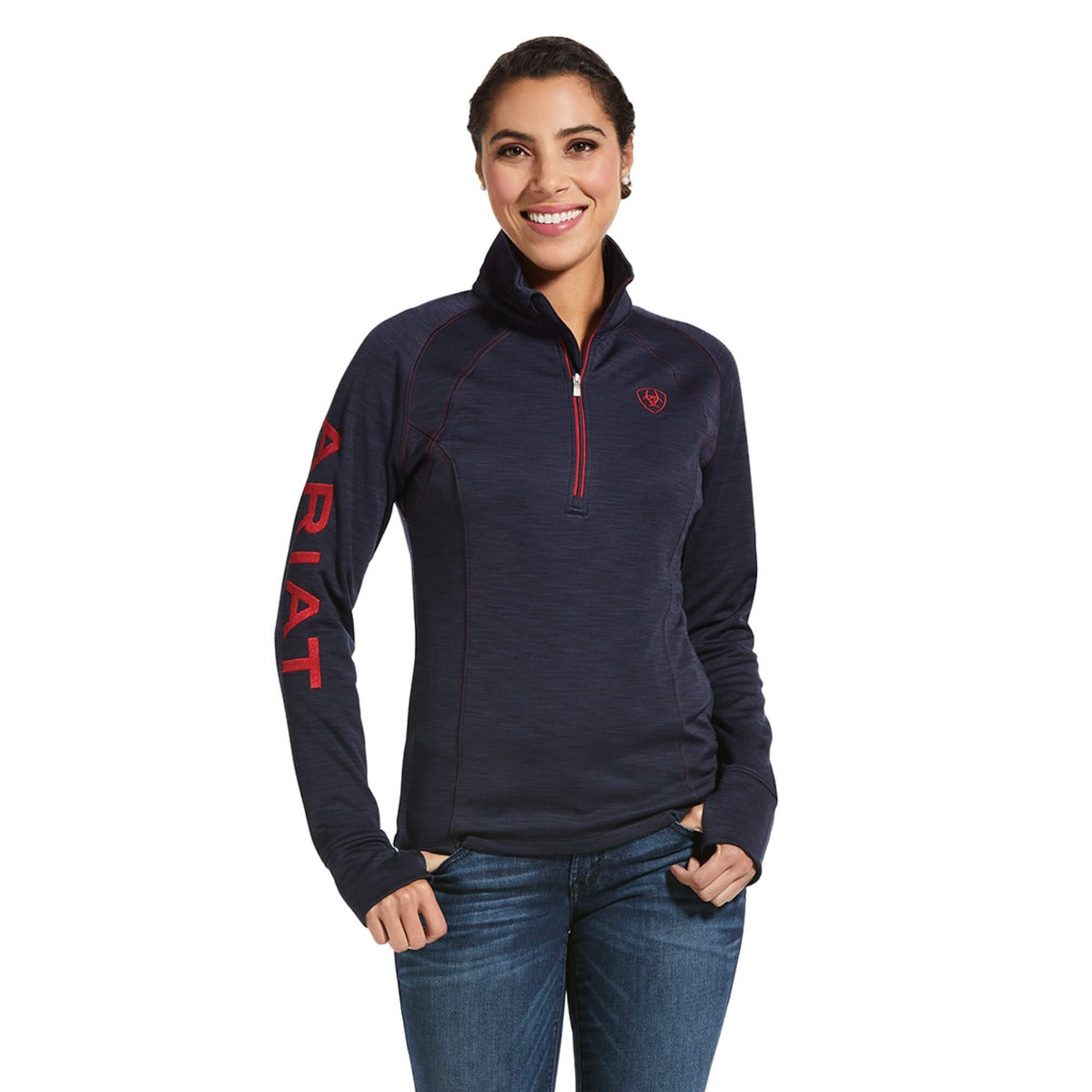 Ariat Ladies Tek Team 1/2 Zip Sweatshirt