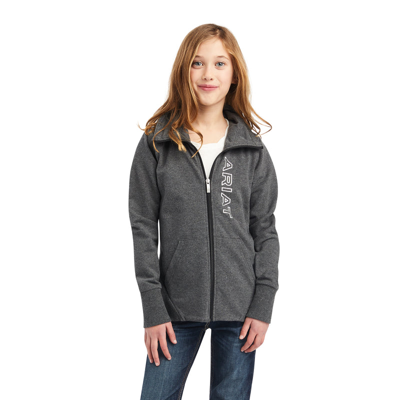Ariat Youth Team Logo Full Zip Sweatshirt