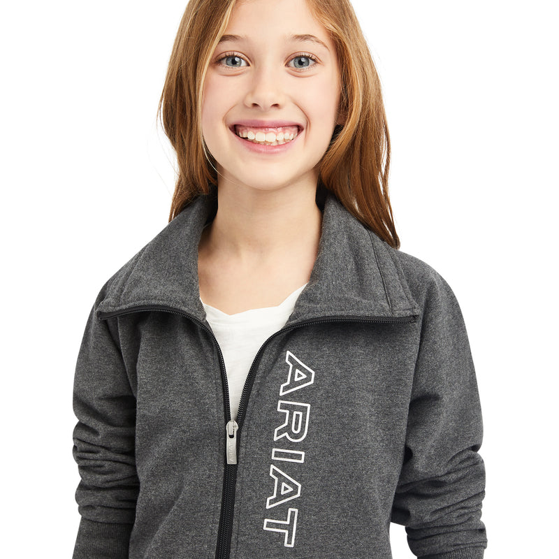 Ariat Youth Team Logo Full Zip Sweatshirt