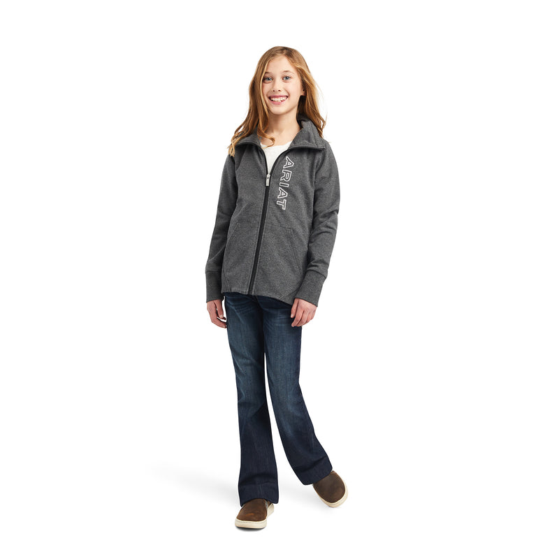 Ariat Youth Team Logo Full Zip Sweatshirt