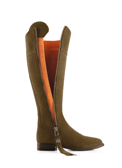 Fairfax & Favor Ladies Regina Flat Regular Fit Suede Boots
