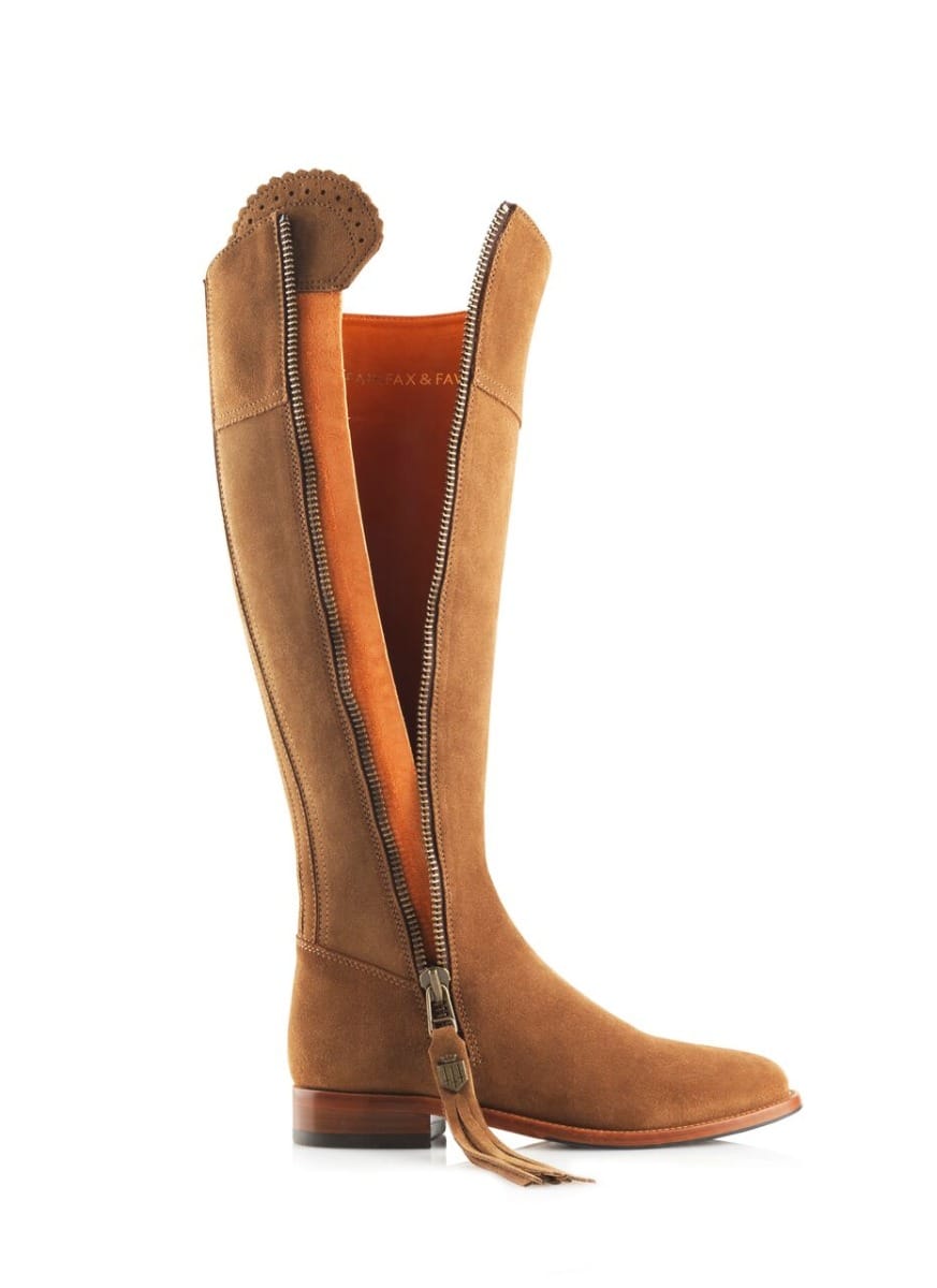 Fairfax & Favor Ladies Regina Flat Regular Fit Suede Boots