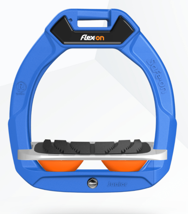 Flex-On Safe-On Inclined Grip Junior Stirrups
