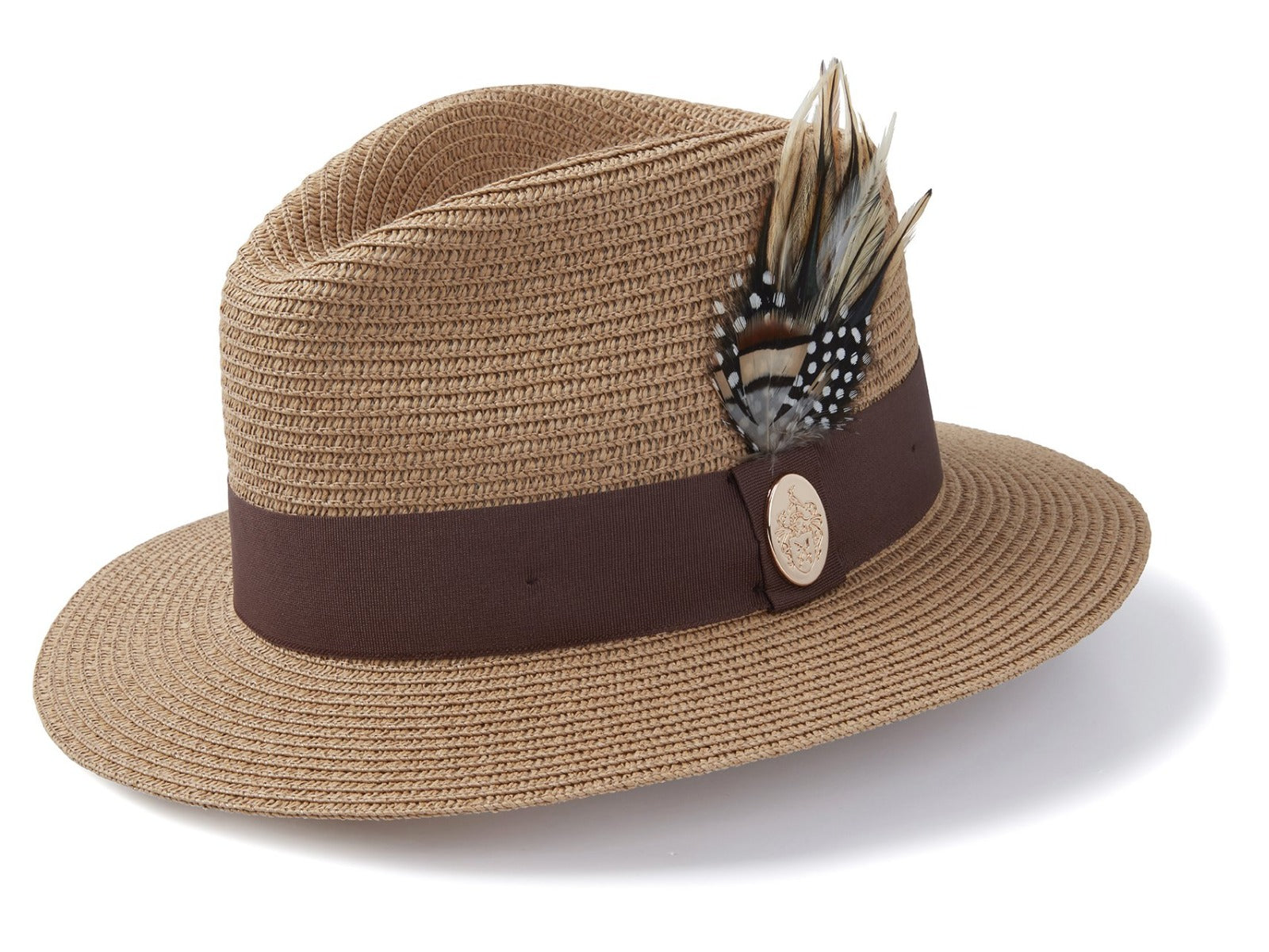 Hicks & Brown Ladies Aldeburgh Guinea & Pheasant Feather Fedora