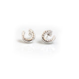 Hiho Silver Sterling Silver Horseshoe Studs
