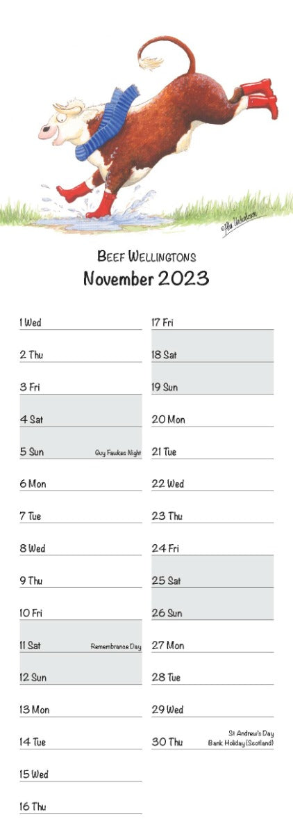 Alex Underdown 2023 Country Calendar