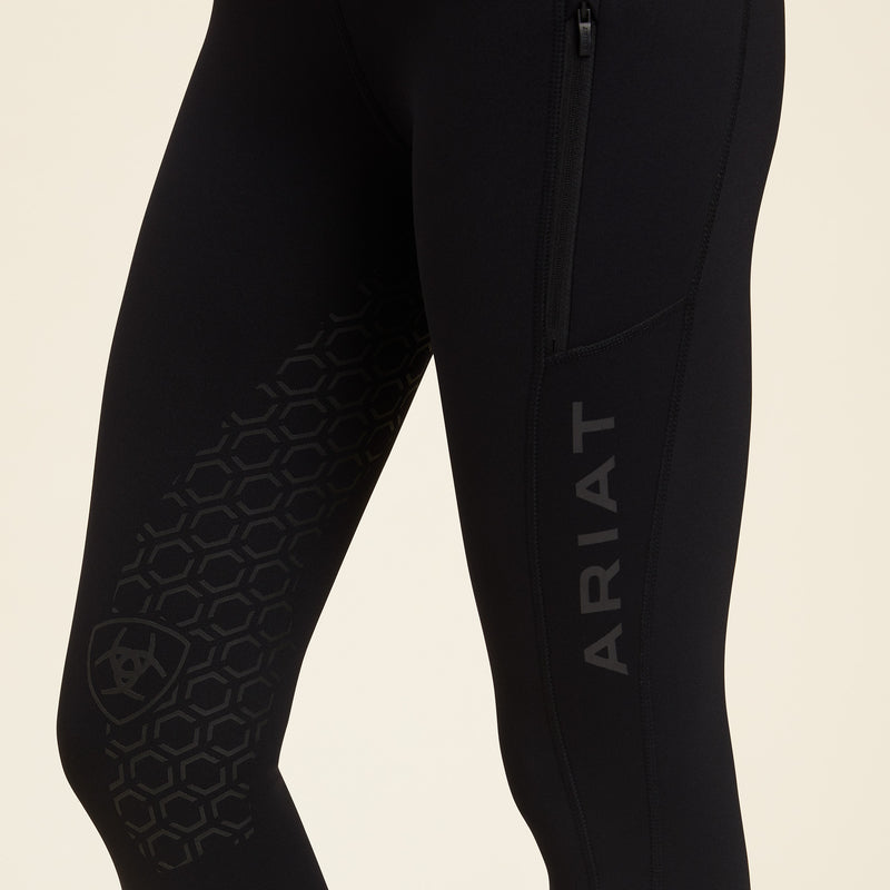 Ariat Ladies Venture Thermal Half Grip Tights-Jodhpurs & Breeches-Eland Lodge