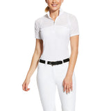 Ariat Ladies Airway 1/4 Zip Short Sleeve Show Shirt