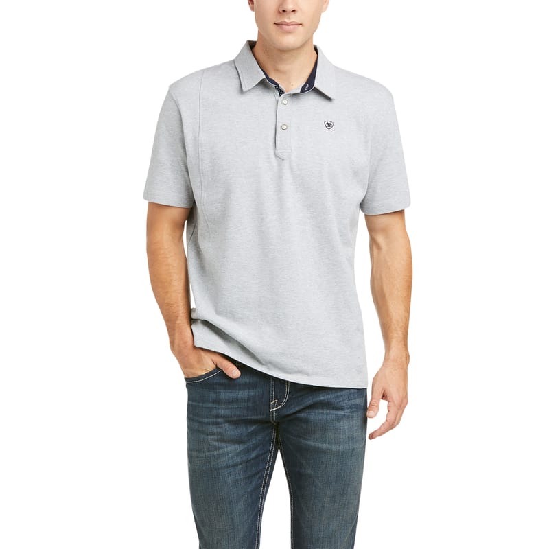 Ariat Mens Medal Short Sleeve Polo