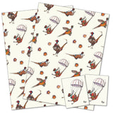 Bryn Parry Bombing Pheasants Gift Wrap Pack