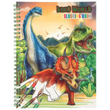 Dino World Colouring Book with Coloured Pencils