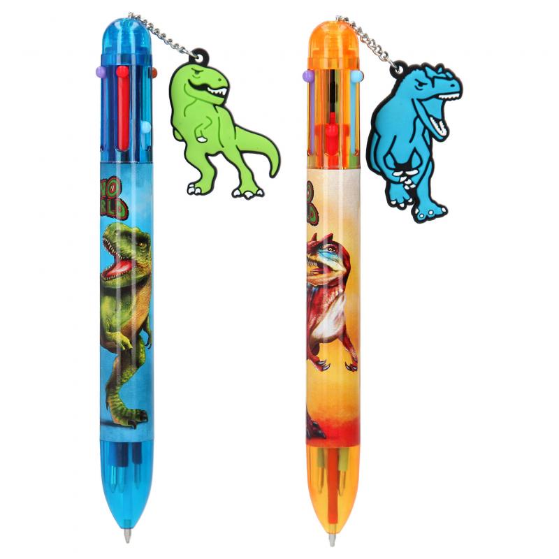 Dino World Six Colours Ball Point Pen