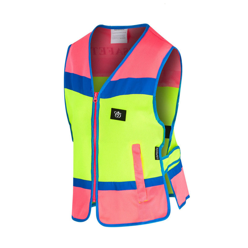 Equisafety Childs Multicoloured Hi Viz Waistcoat