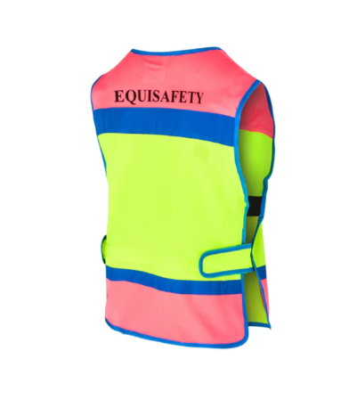 Equisafety Childs Multicoloured Hi Viz Waistcoat