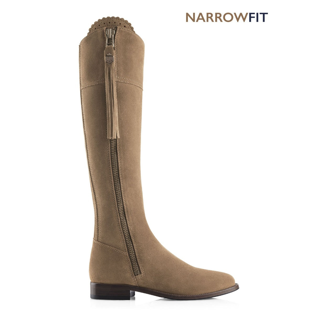 Fairfax & Favor Ladies Regina Flat Narrow Fit Suede Boots