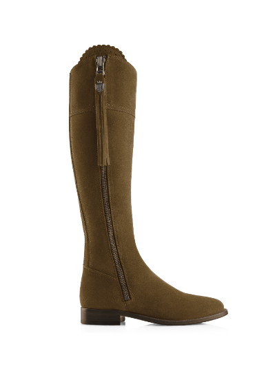 Fairfax & Favor Ladies Regina Flat Regular Fit Suede Boots