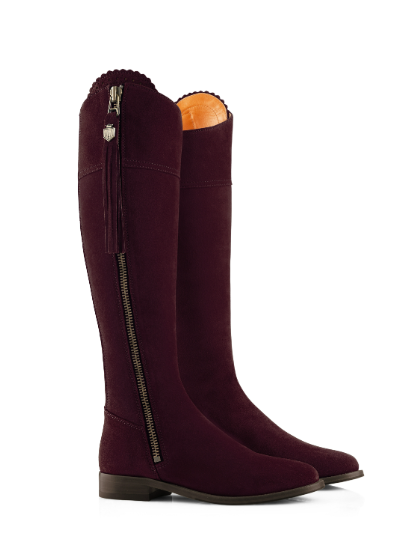 Fairfax & Favor Ladies Regina Flat Narrow Fit Suede Boots