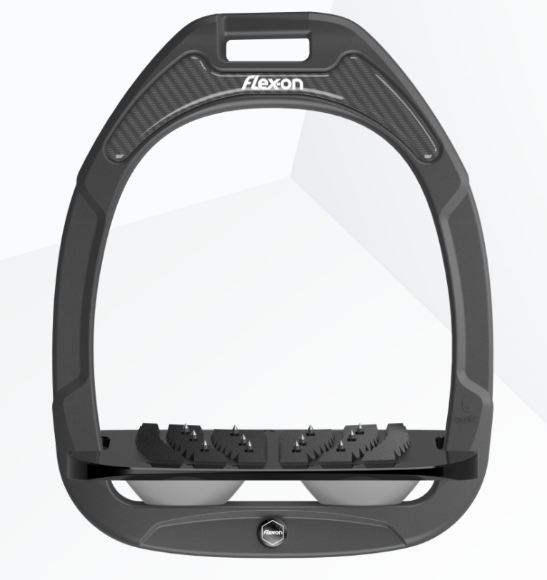 Flex-On Green Composite Stirrups with Inclined Ultra-Grip Tread-Stirrups & Stirrup Leathers-Eland Lodge