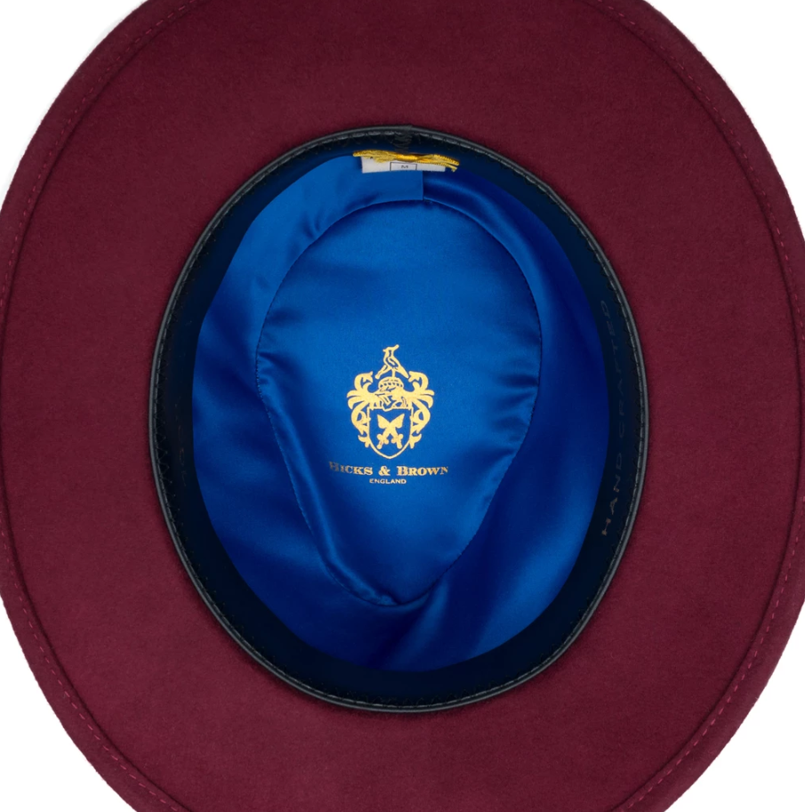 Hicks & Brown Ladies Chelsworth Coque & Pheasant Fedora-Hats, Scarves, Gloves & Headbands-Eland Lodge