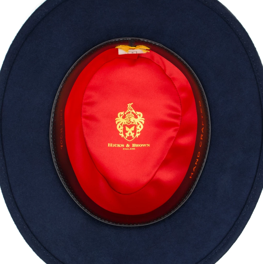 Hicks & Brown Ladies Chelsworth Coque & Pheasant Fedora-Hats, Scarves, Gloves & Headbands-Eland Lodge