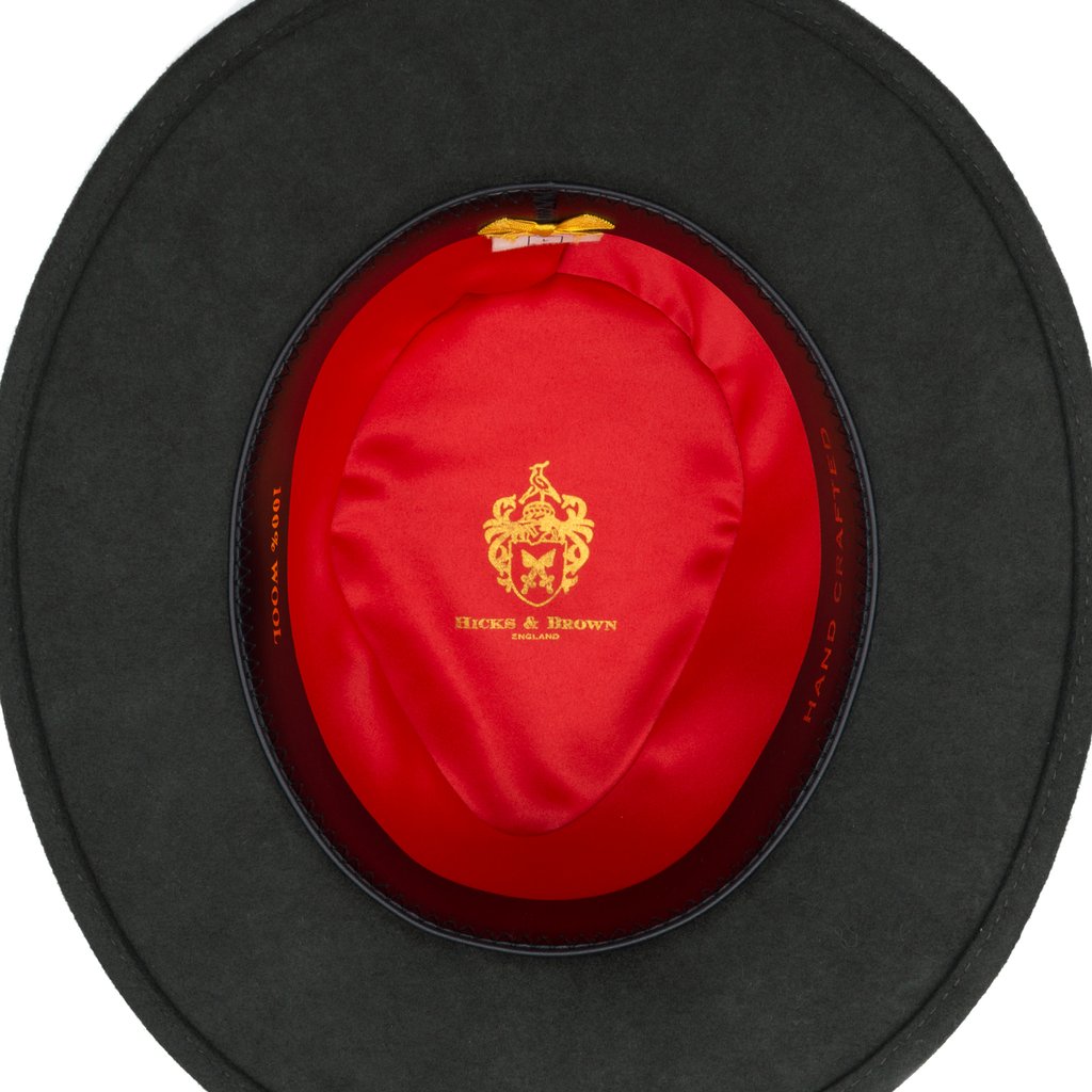 Hicks & Brown Ladies Chelsworth Coque & Pheasant Fedora-Hats, Scarves, Gloves & Headbands-Eland Lodge