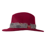 Hicks & Brown Suffolk Guinea Feather Wrap Fedora-Hats, Scarves, Gloves & Headbands-Eland Lodge