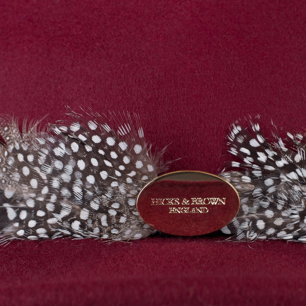 Hicks & Brown Suffolk Guinea Feather Wrap Fedora-Hats, Scarves, Gloves & Headbands-Eland Lodge