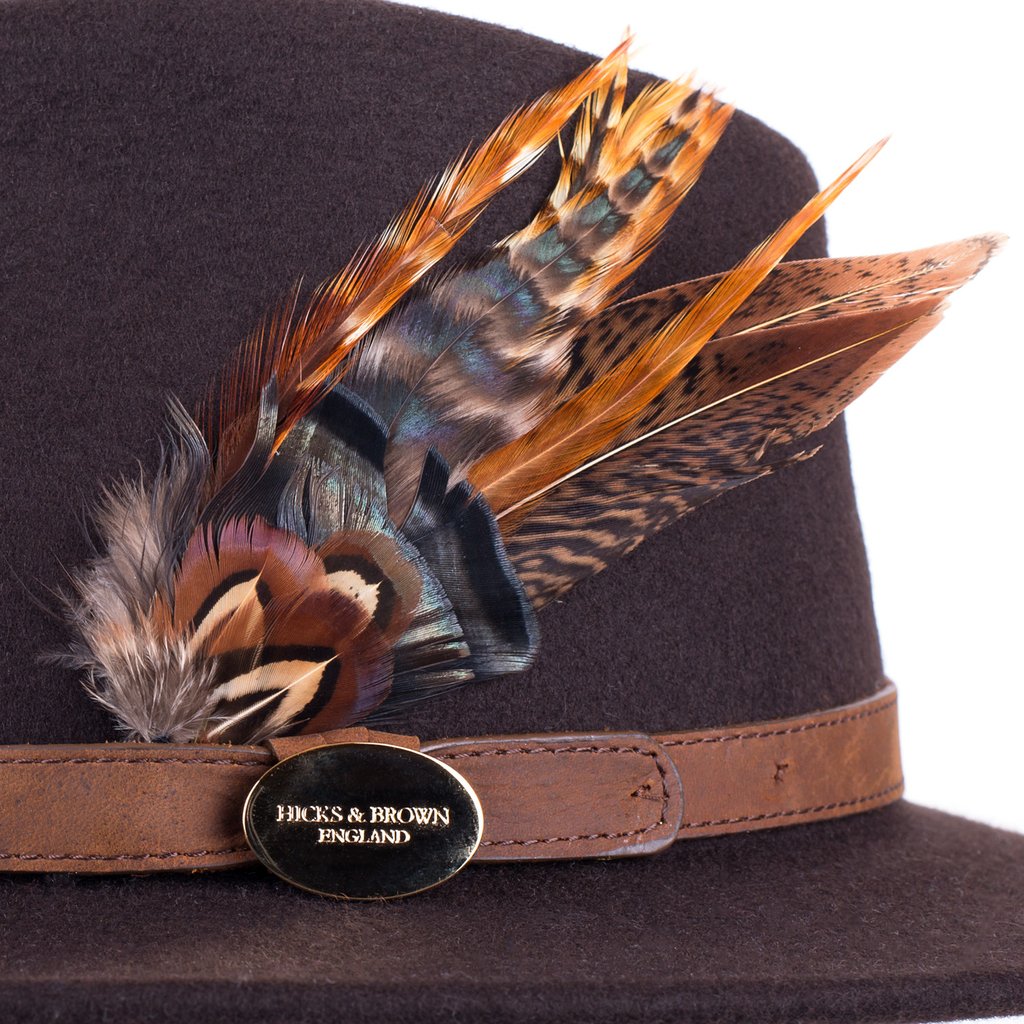 Hicks & Brown Suffolk Gamebird Feather Fedora