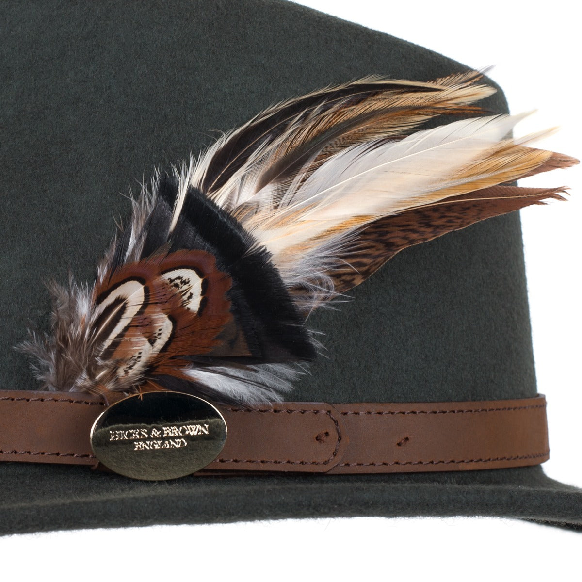 Hicks & Brown Suffolk Gamebird Feather Fedora