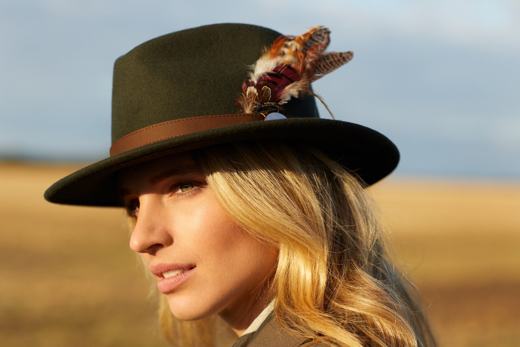 Hicks & Brown Suffolk Gamebird Feather Fedora