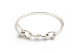 Hiho Silver Double Snaffle Bangle
