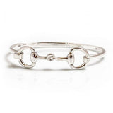 Hiho Silver Double Snaffle Bangle