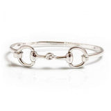 Hiho Silver Double Snaffle Bangle