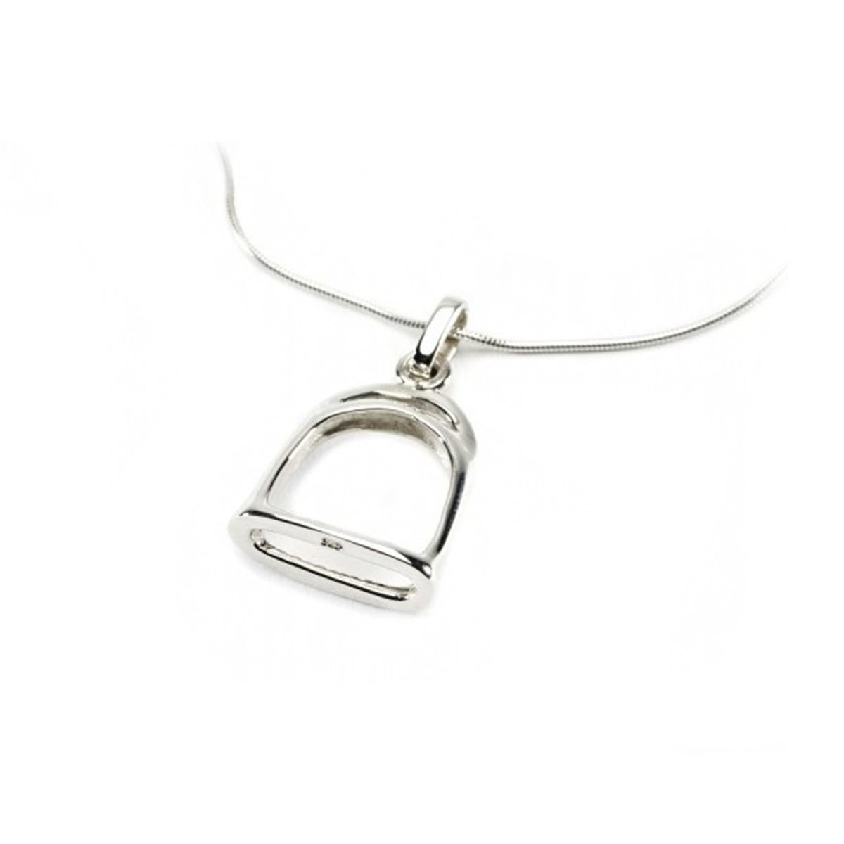 Hiho Silver Sterling Silver Stirrup Pendant