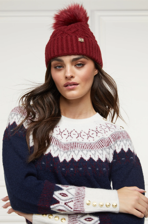 Holland cooper bobble hat sale 2025