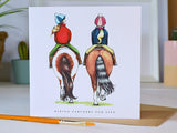 Molly Doodle Dandy Riding Partners Greeting Card