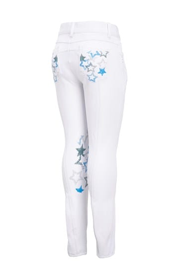 Montar Childrens Knee Grip Breeches with Stars-Jodhpurs & Breeches-Eland Lodge
