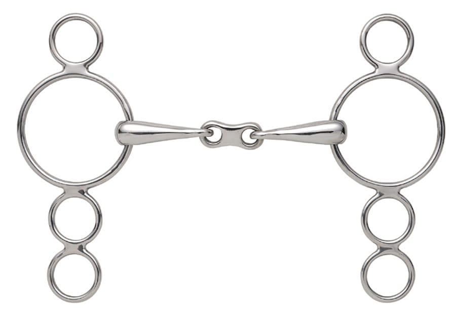 Shires Three Ring French Link Dutch Gag