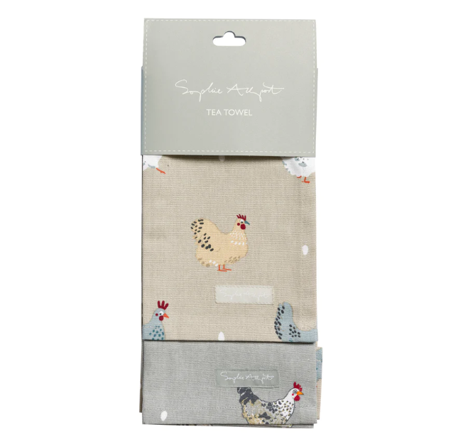Sophie Allport Set of 2 Tea Towels-Kitchen Accessories-Eland Lodge