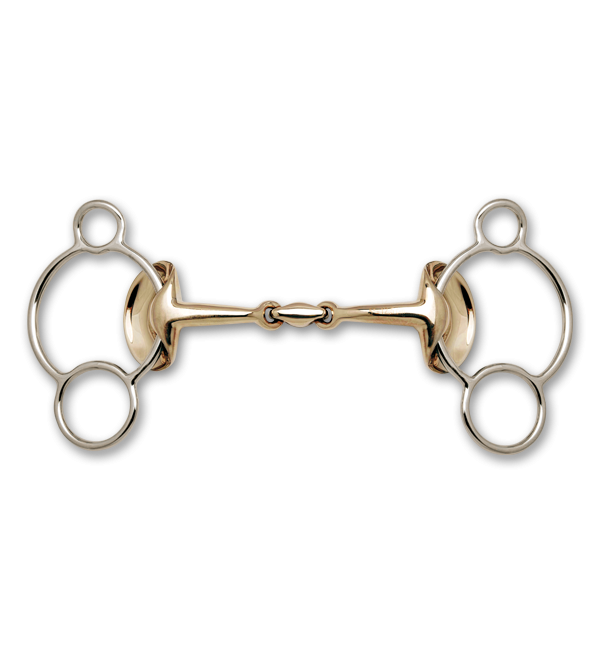 Stubben Golden Wings 3-Ring Gag-Bits & Accessories-Eland Lodge