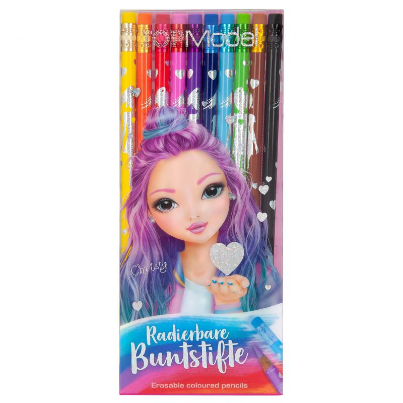 Top Model Erasable Coloured Pencils